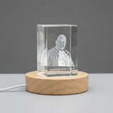 St. John XXIII A Timeless to a Visionary Pope 3D Engraved Crystal Gift — Made in Canada