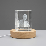 St. John XXIII A Timeless to a Visionary Pope 3D Engraved Crystal Gift