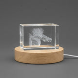 Monkey Brush 3D Engraved Crystal Gift — Made in Canada