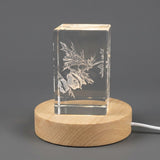 Mexican Poppies 3D Engraved Crystal Gift — Made in Canada