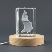 Liechtenstein 3D Engraved Crystal 