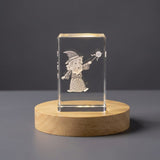 Wizard — 3D laser-engraved crystal keepsake, Made in Canada