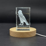 3D 3D Engraved Crystal Ba Egyptian Symbol — Made in Canada