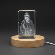 3D Engraved Crystal Art of St. Ammon