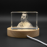 St. Peter Claver 3D Engraved Crystal Gift