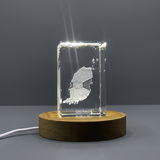 Grenade 3D Gravure Crystal 3D Crystal gravé Crystal / Gift / Decor / Collectible / Souvenir