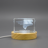 Guinée-Bissau 3D Crystal gravé Crystal 3D Crystal Gravé Crystal / Gift / Decor / Collectible / Souvenir