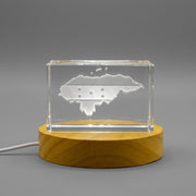 Honduras 3D Engraved Crystal 