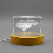 Honduras 3D Engraved Crystal 