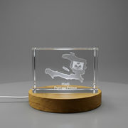 Haiti 3D Engraved Crystal