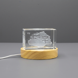 Fidji 3d gravué cristal 3d Crystal gravé Crystal / Gift / Decor / Collectible / Souvenir