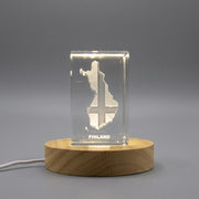 Finland 3D Engraved Crystal 
