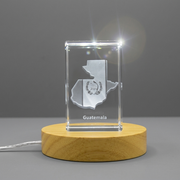 Guatemala 3D Engraved Crystal 