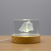 Holy See (Vatican City) 3D Engraved Crystal 