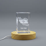 Iran 3D Engraved Crystal Trophy Award — Made in Canada - Custom Award From A&B Crystal Collection
