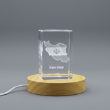 Iran 3D Gravure Crystal 3D Crystal gravé Crystal / Gift / Decor / Collectible / Souvenir