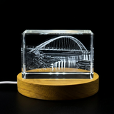 3D Engraved Crystal Humber Bay Arch Bridge - A Stunning Canadian Architecture