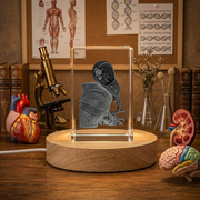 Veins Art Recognition | 3D Engraved Crystal Keepsake with Free LED Base Light | Perfect Doctor Gift