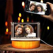 3D Engraved Crystal Photo Keepsake (Large Rectangle 3x5x2.5 in) - Ideal Gift for Birthdays, Weddings, and Special Moments