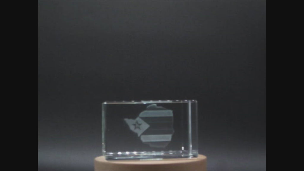 Zimbabwe 3D Engraved Crystal 