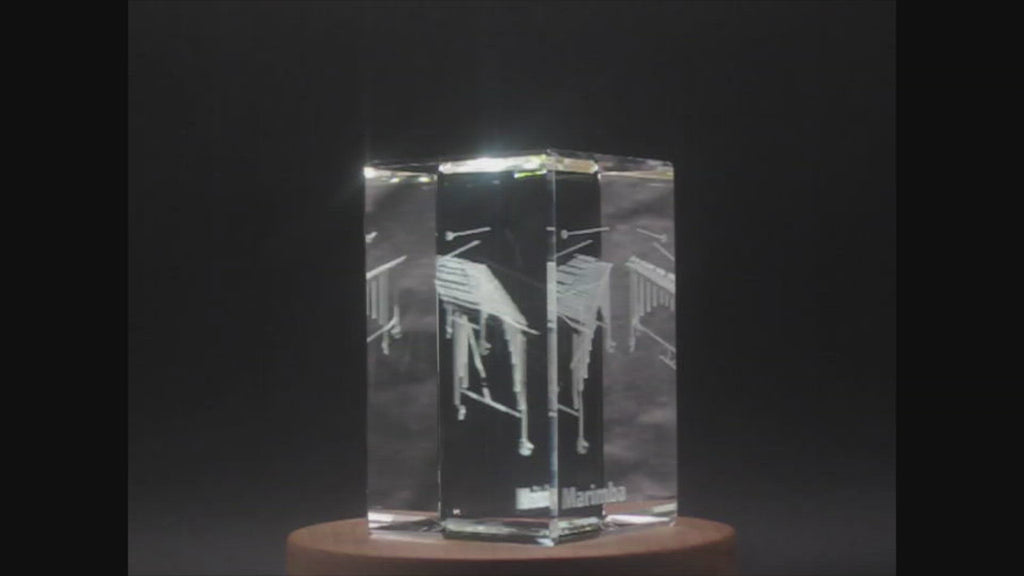 Marimba 3D Engraved Crystal 