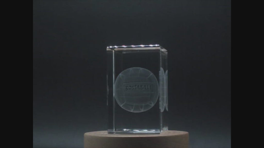Bossaball 3D Engraved Crystal 