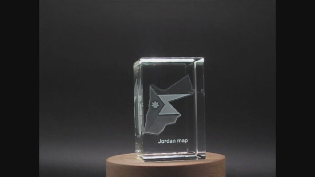 Jordan 3D Engraved Crystal