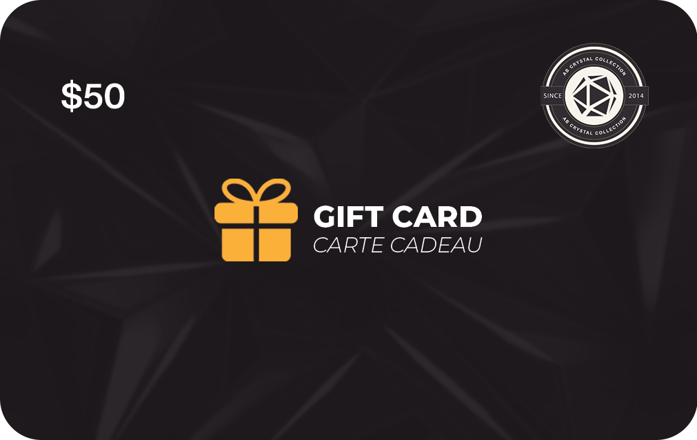 Physical Gift Card 50$ A&B Crystal Collection