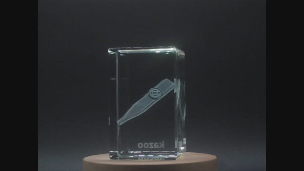 Kazoo 3D Engraved Crystal 