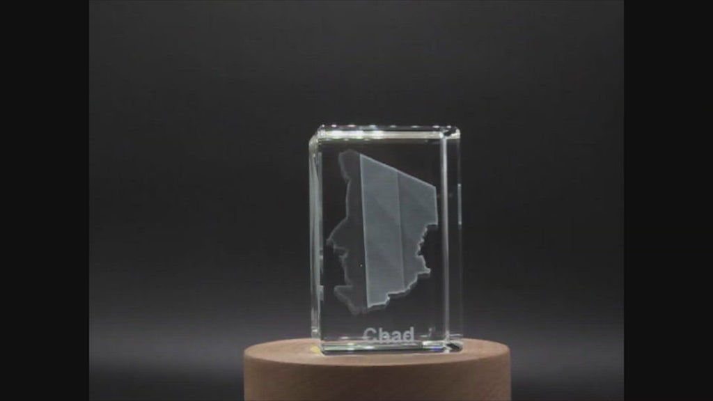 Chad 3D Engraved Crystal