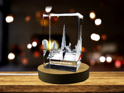 Burj Klahifa 3D Engraved Crystal 