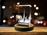 Burj Khalifa 3D Engraved Crystal Collectible Souvenir