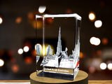 Burj Khalifa 3D Engraved Crystal Collectible Souvenir A&B Crystal Collection