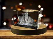 Dancing House 3D Engraved Crystal 