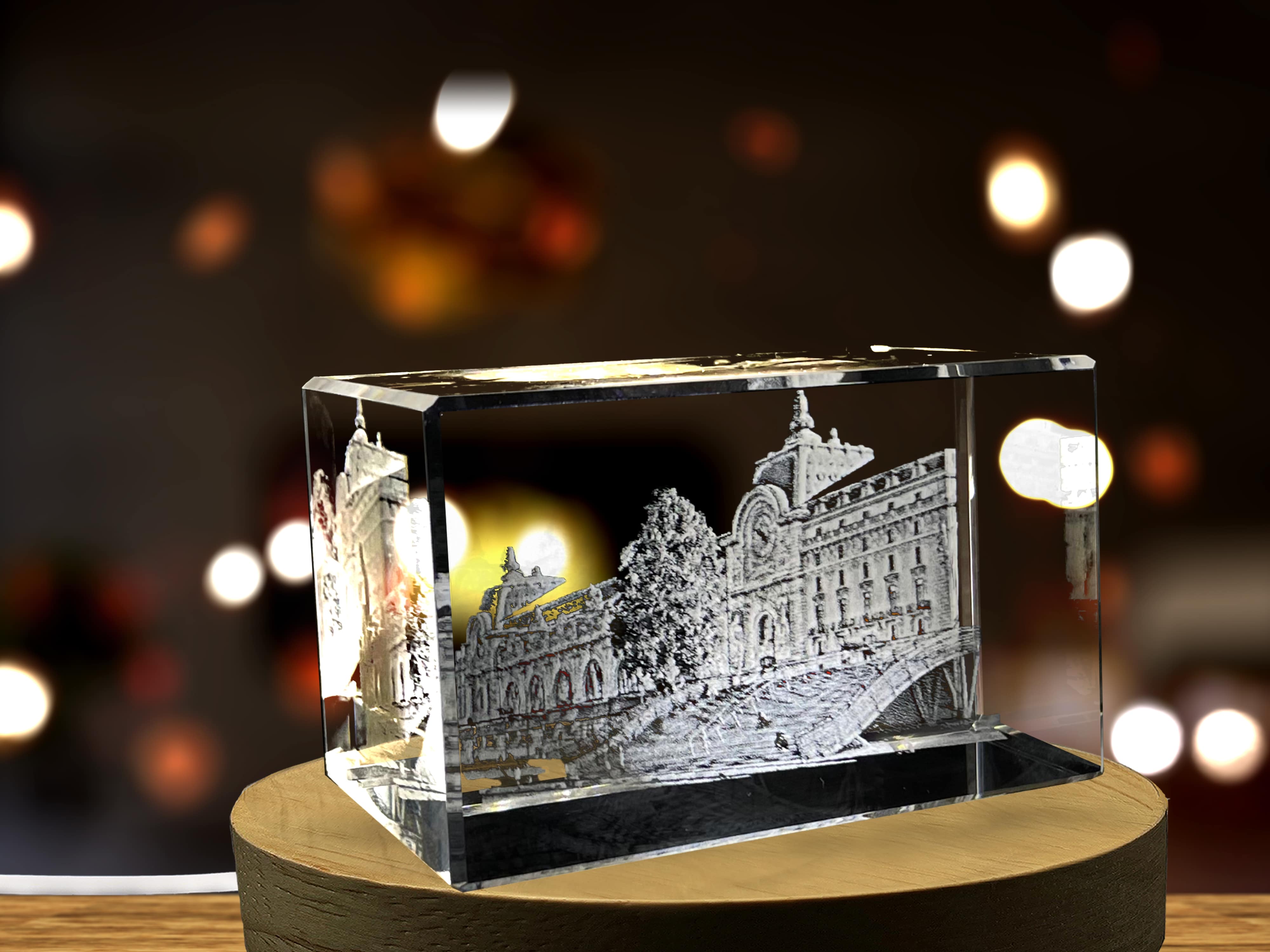 Musée d’Orsay 3D Engraved Crystal Keepsake Souvenir A&B Crystal Collection