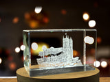 Westminster Abbey 3D Engraved Crystal Keepsake Souvenir A&B Crystal Collection