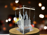 Dresden Frauenkirche 3D Engraved Crystal Keepsake Souvenir A&B Crystal Collection
