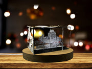 Château Frontenac 3D Engraved Crystal 
