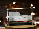 The Colosseum 3D Engraved Crystal Keepsake Souvenir A&B Crystal Collection