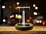 Souvenir de souvenirs de cristal de cristal 3D au centre commercial mondial