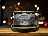 Forbidden City 3D Engraved Crystal Keepsake Souvenir