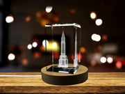 Chrysler Building 3D Engraved Crystal 