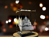 Sacred Heart/Sacré-Coeur 3D Engraved Crystal Keepsake Souvenir A&B Crystal Collection