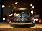 Hagia Sophia 3D Engraved Crystal Decor with LED Base A&B Crystal Collection