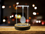 Bouzouki 3D Engraved Crystal | Music 3D Engraved Crystal Keepsake A&B Crystal Collection