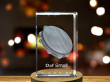 Daf 3D Engraved Crystal | Music 3D Engraved Crystal Keepsake A&B Crystal Collection