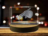 Nadaswaram Instrument 3D Engraved Crystal 3D Engraved Crystal Keepsake/Gift/Decor/Collectible/Souvenir