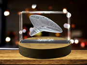 Crystal Keepsake 3D Engraved Ocarina - Made in Canada, Unique Design & High-Quality Crystal