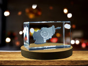 Afghanistan 3D Engraved Crystal | 3D Engraved Crystal Keepsake