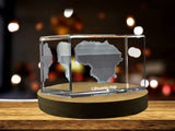Lithuania 3D Engraved Crystal 3D Engraved Crystal Keepsake/Gift/Decor/Collectible/Souvenir A&B Crystal Collection